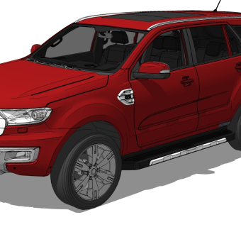 超精细汽车模型 福特 ford everest 2017